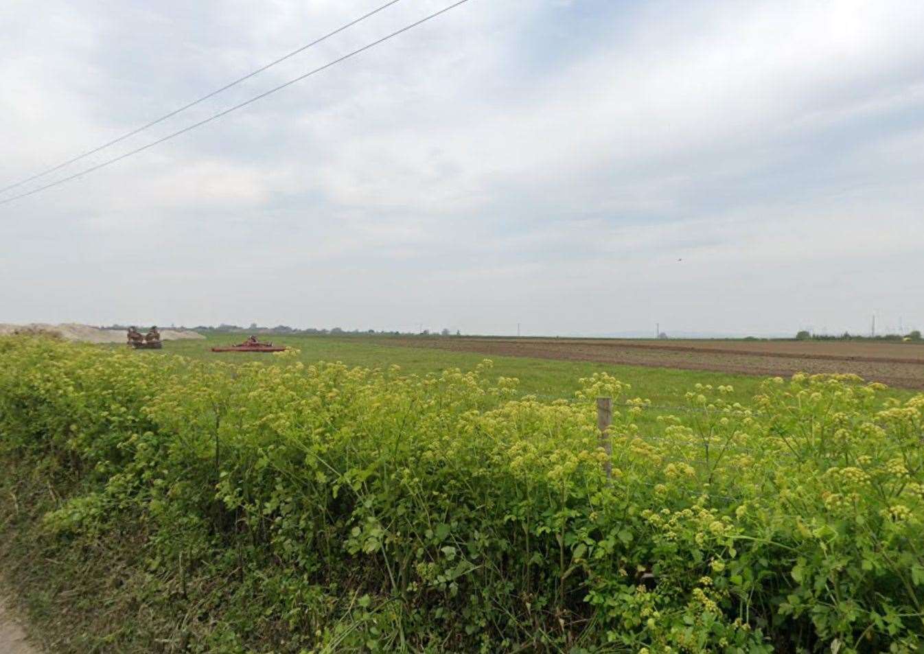 Firefighters tackled a hay bale blaze near Rye Street in Cliffe, Rochester. Picture: Google