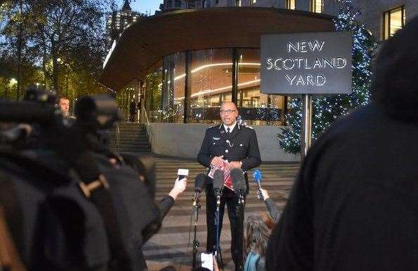 Met Police's assistant commissioner for specialist operations, Neil Basu, spoke about the incident earlier. Picture: Met Police