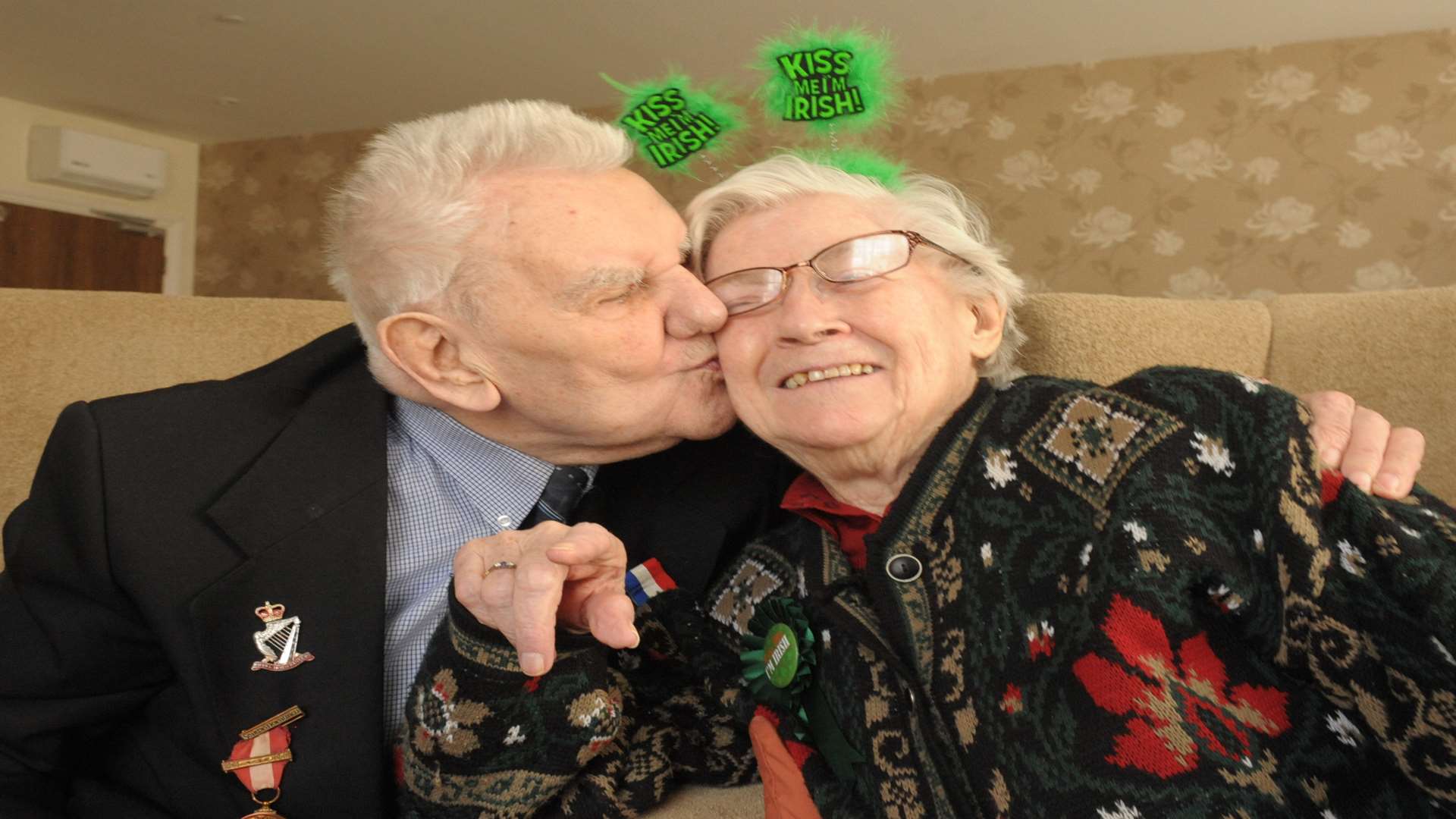 Patrick and Mary Noonan (Pod and Teasie) celebrate their St Patrick's Day wedding 60 years ago