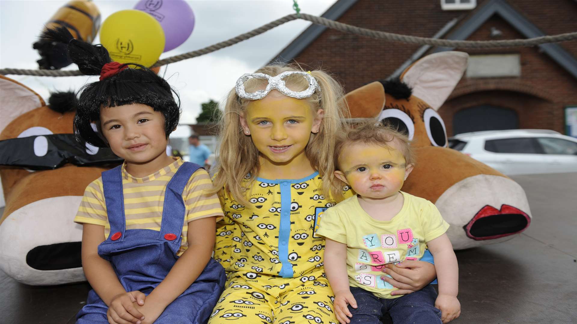 Angelique Cablles-Lavender, Lyndsey Stanley and Millie-Jan Wooller at last year's carnival