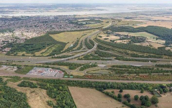 The Lower Thames Crossing A2/M2 junction. Picture: National Highways