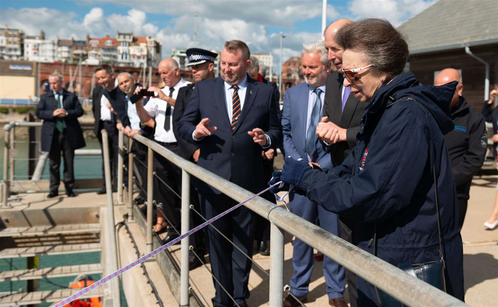 Princess Anne visited Estuary Service Limited at Ramsgate Harbour. Picture: PLA