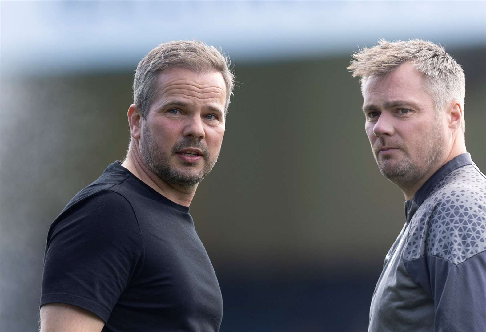 Stephen Clemence and Robbie Stockdale made their return to Gillingham on Saturday Picture: @Julian_KPI