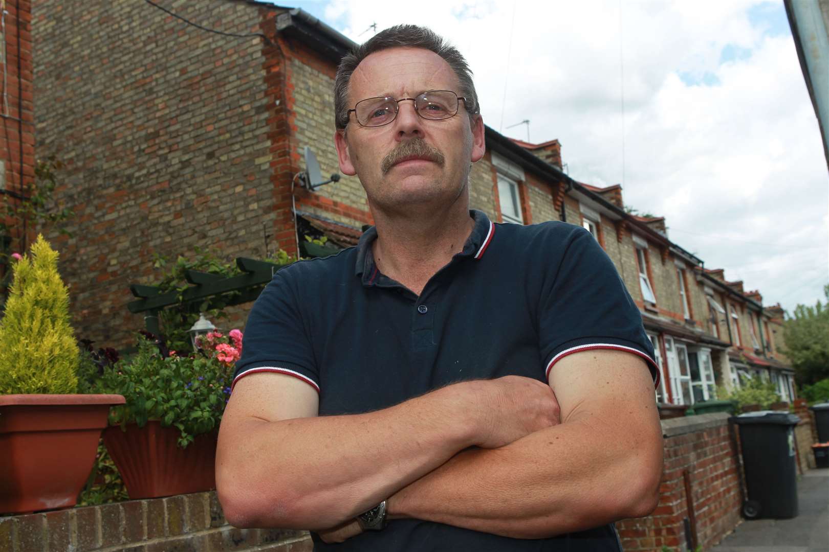 Mike Hogg, not pleased about ordering his child's school uniform that is not ready for the school term in September. Picture: John Westhrop. (15196735)