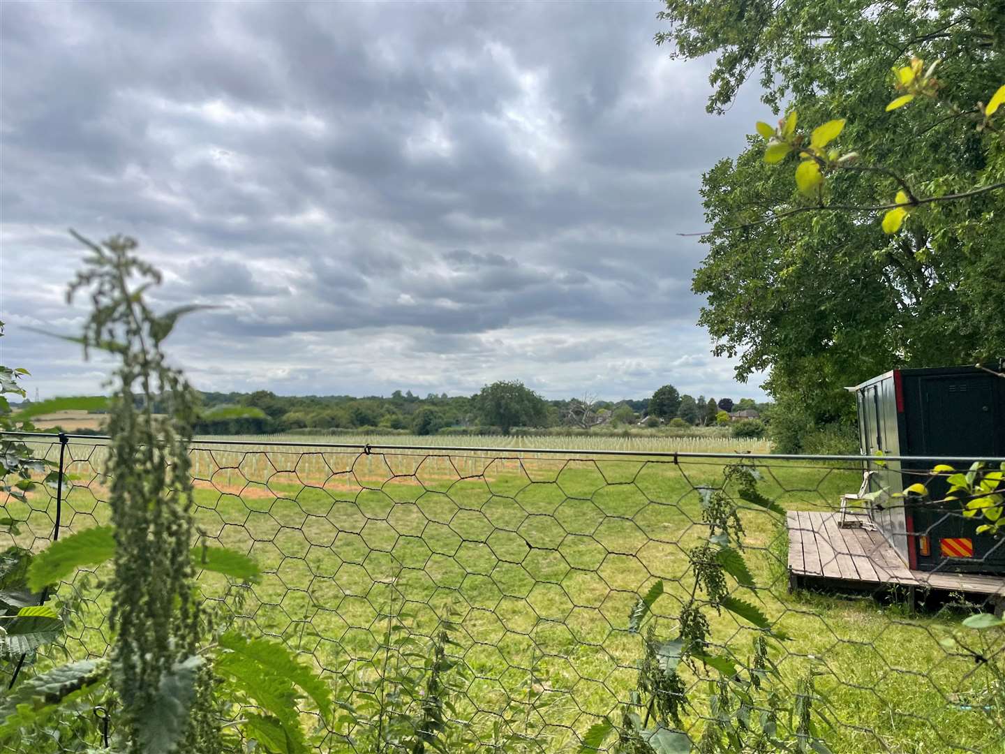 A view of where the winery would sit