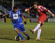 Lee Clarke scores Welling's third goal