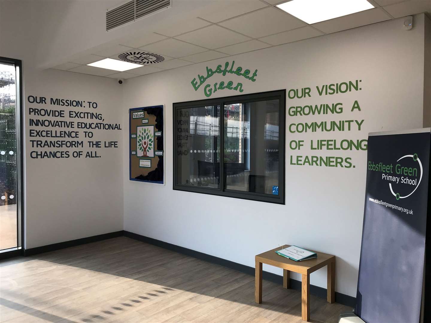 The building has a new reception area. Picture:Ebbsfleet Green Primary School