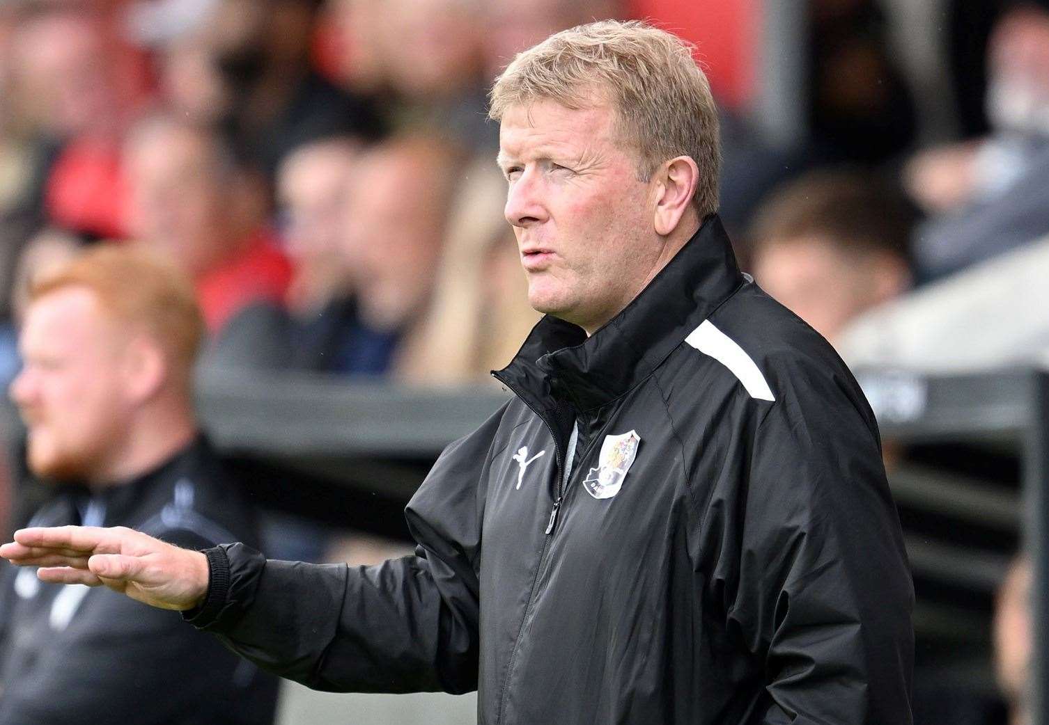 Ady Pennock - will bring his Dartford side to Hartsdown Park tonight. Picture: Keith Gillard