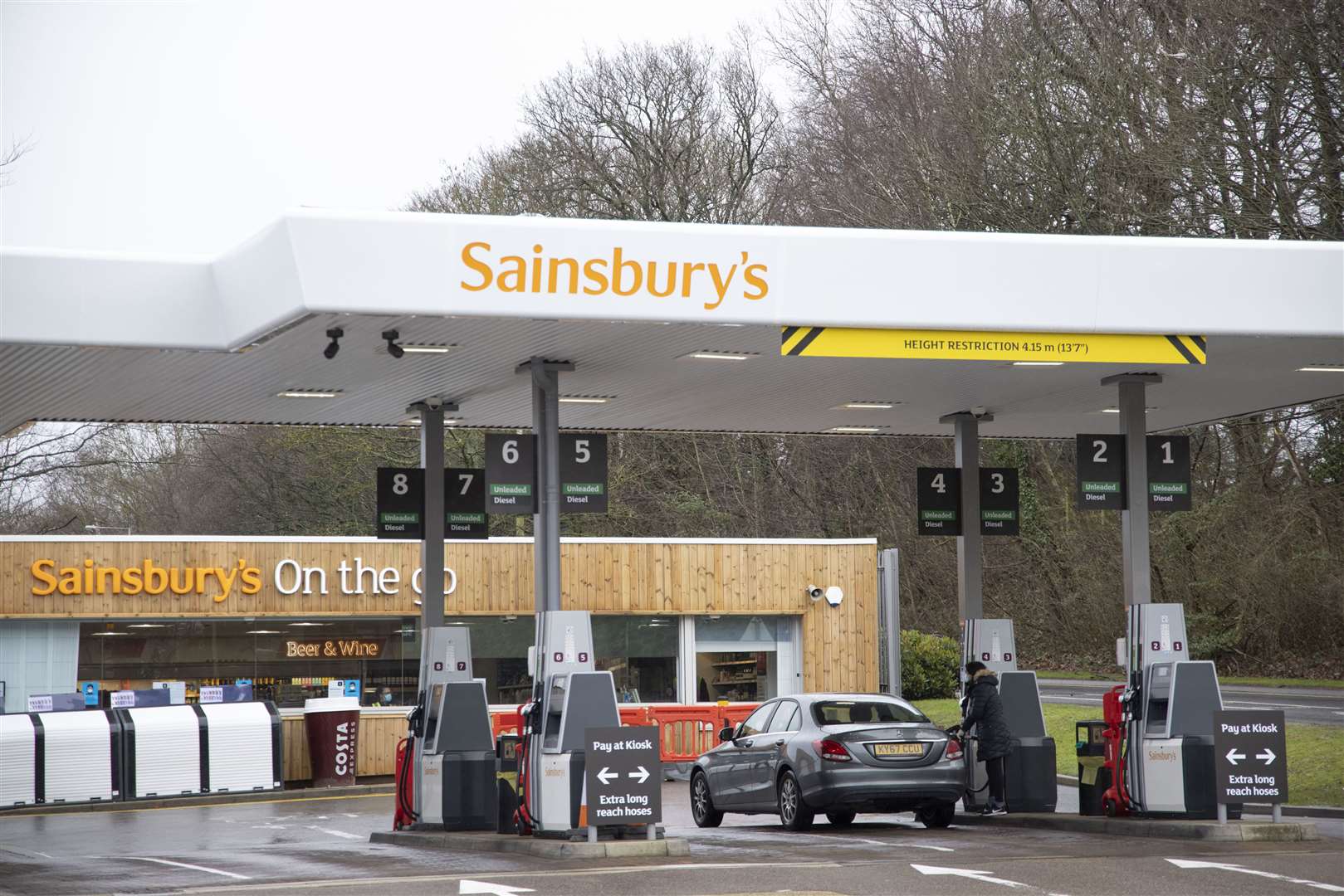 The leak is close to the petrol station at Hempstead Valley