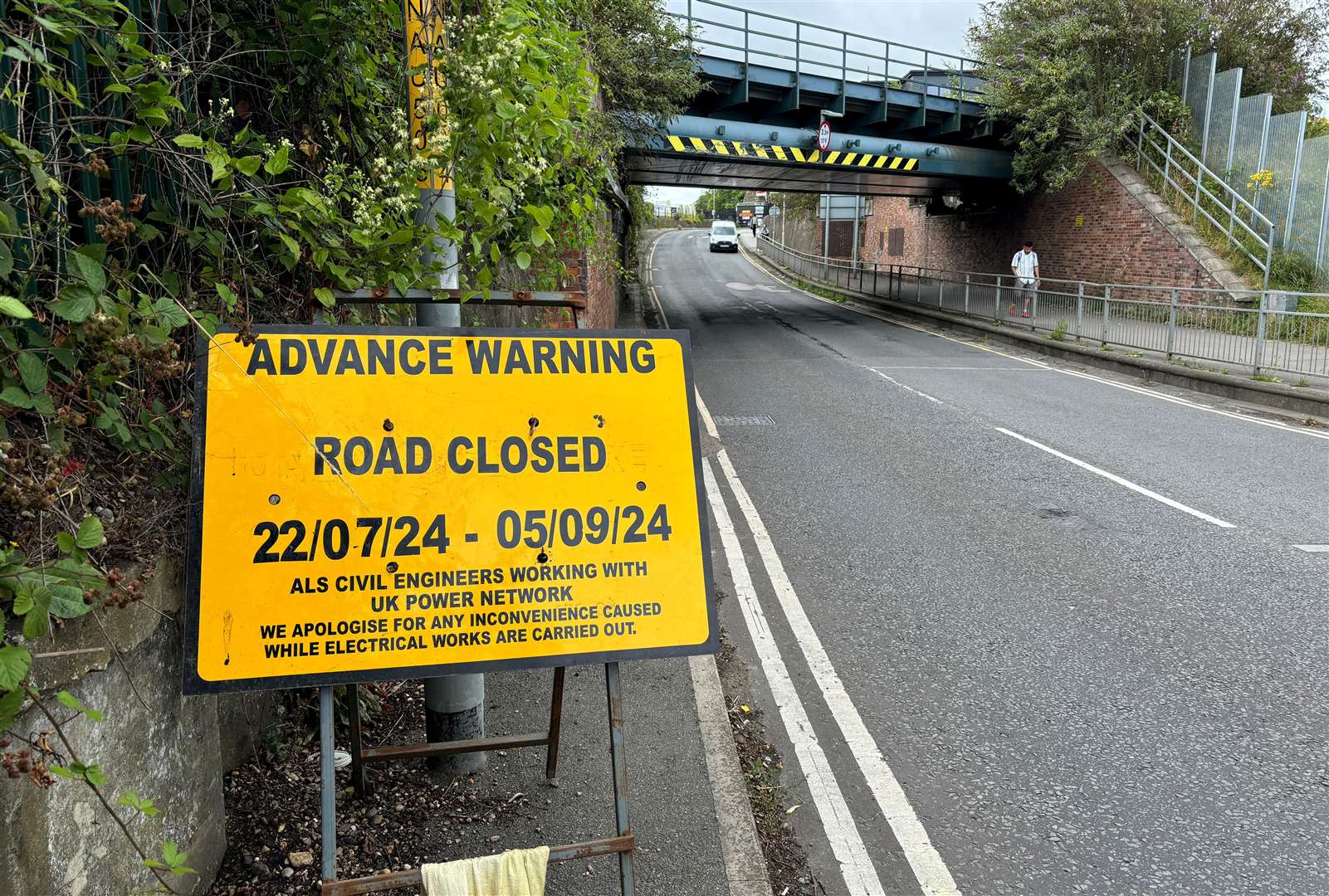 Newtown Road was out-of-bounds for drivers from July 22 until September 5