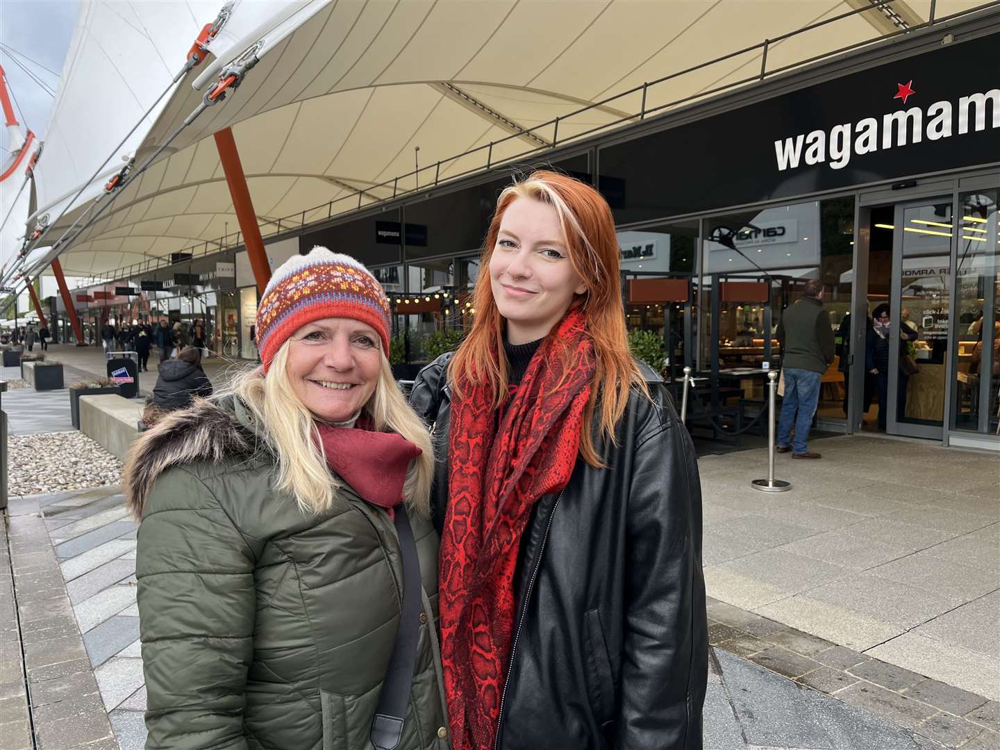 Ella (left) and Holly said the expansion is a good thing as there is often a queue to get a table