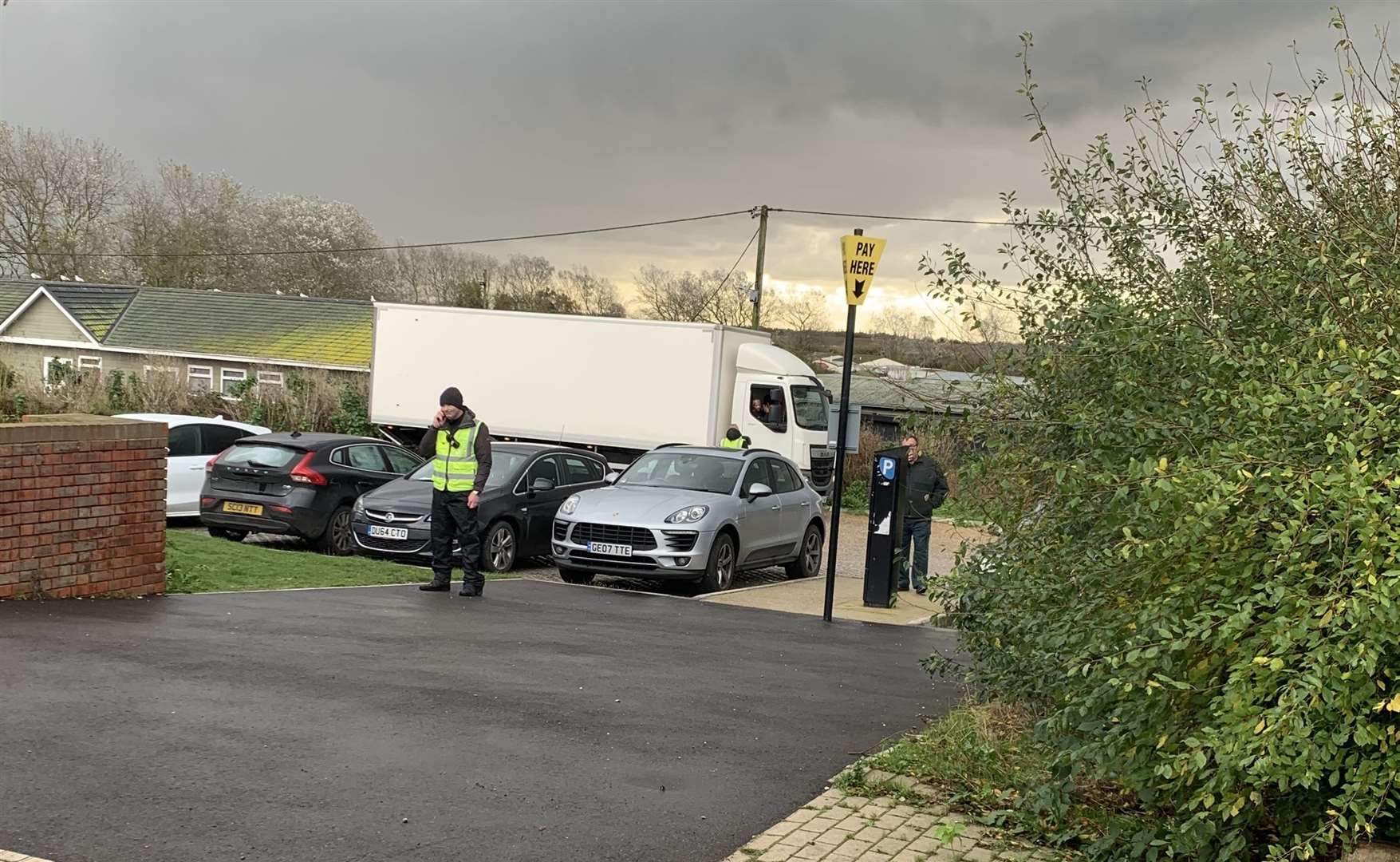 Disney film crews in Reculver