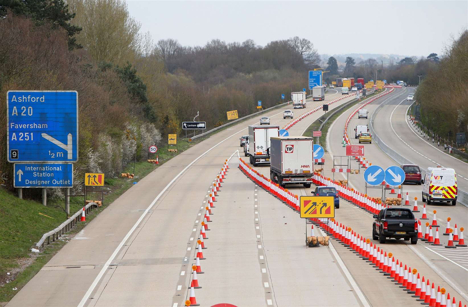 Operation Brock will be in place on the M20 between junctions 8 and 9