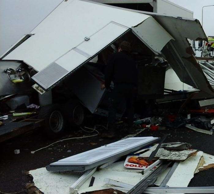 Scenes in Dartford on the A282 southbound, QE2Bridge. Picture: Highways England (1279507)