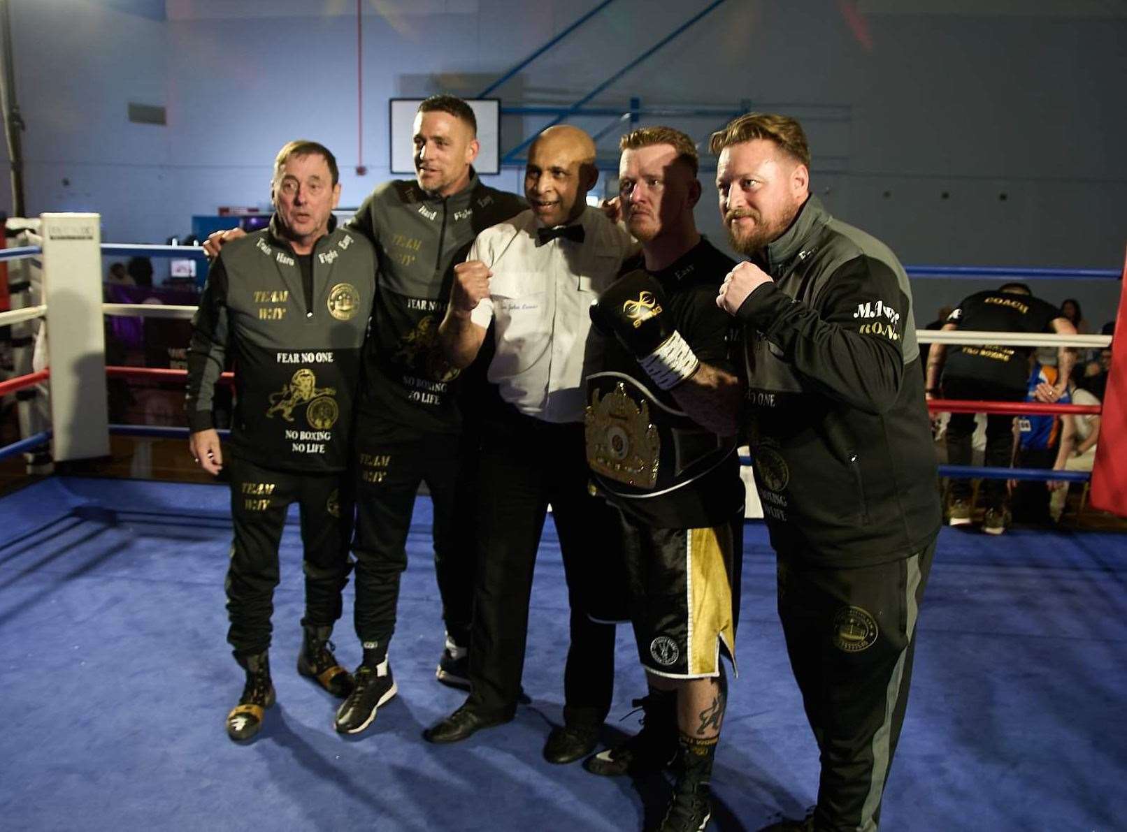 New world champion Jack Way with his team. Picture: Rob Roe, Media Sport Photography