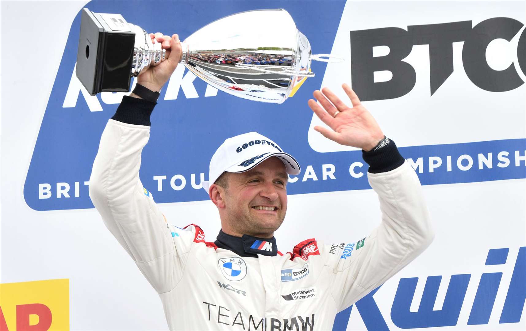 Hill’s team-mate Colin Turkington won race one. Picture: Simon Hildrew