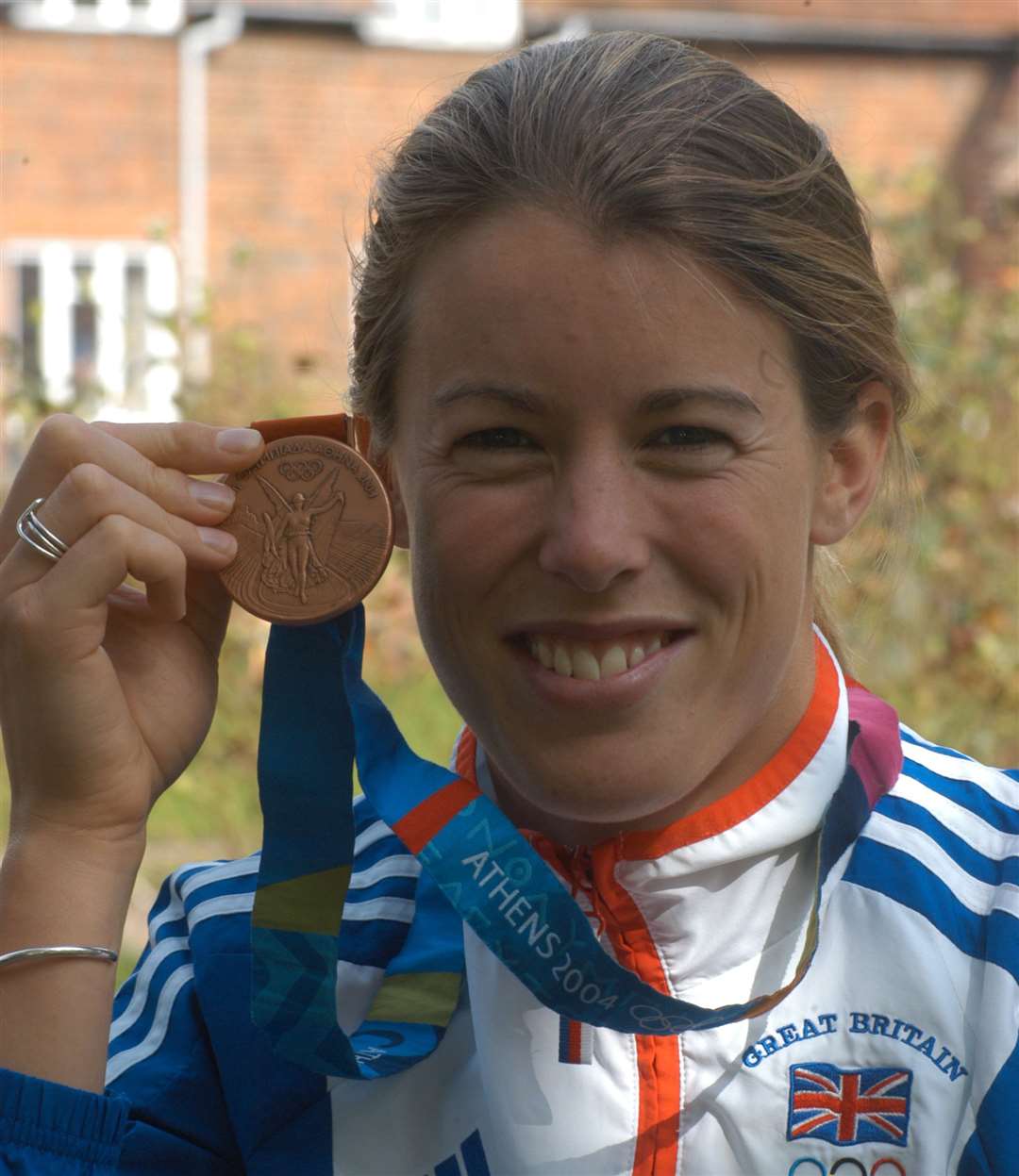 Georgina Harland with her bronze medal which saw won in 2004 Picture: Barry Duffield