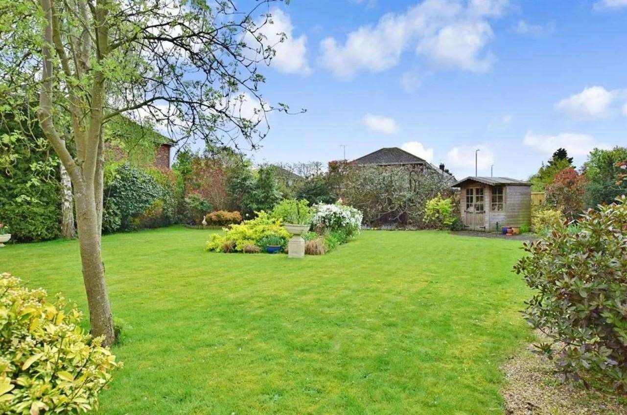 The rear garden. Picture: Zoopla / Wards