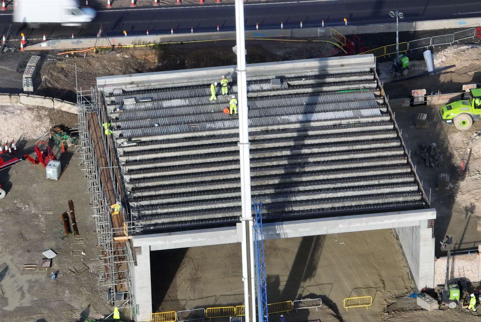 Progress on the Stockbury flyover on October 31, 2023. Picture: Phil Drew