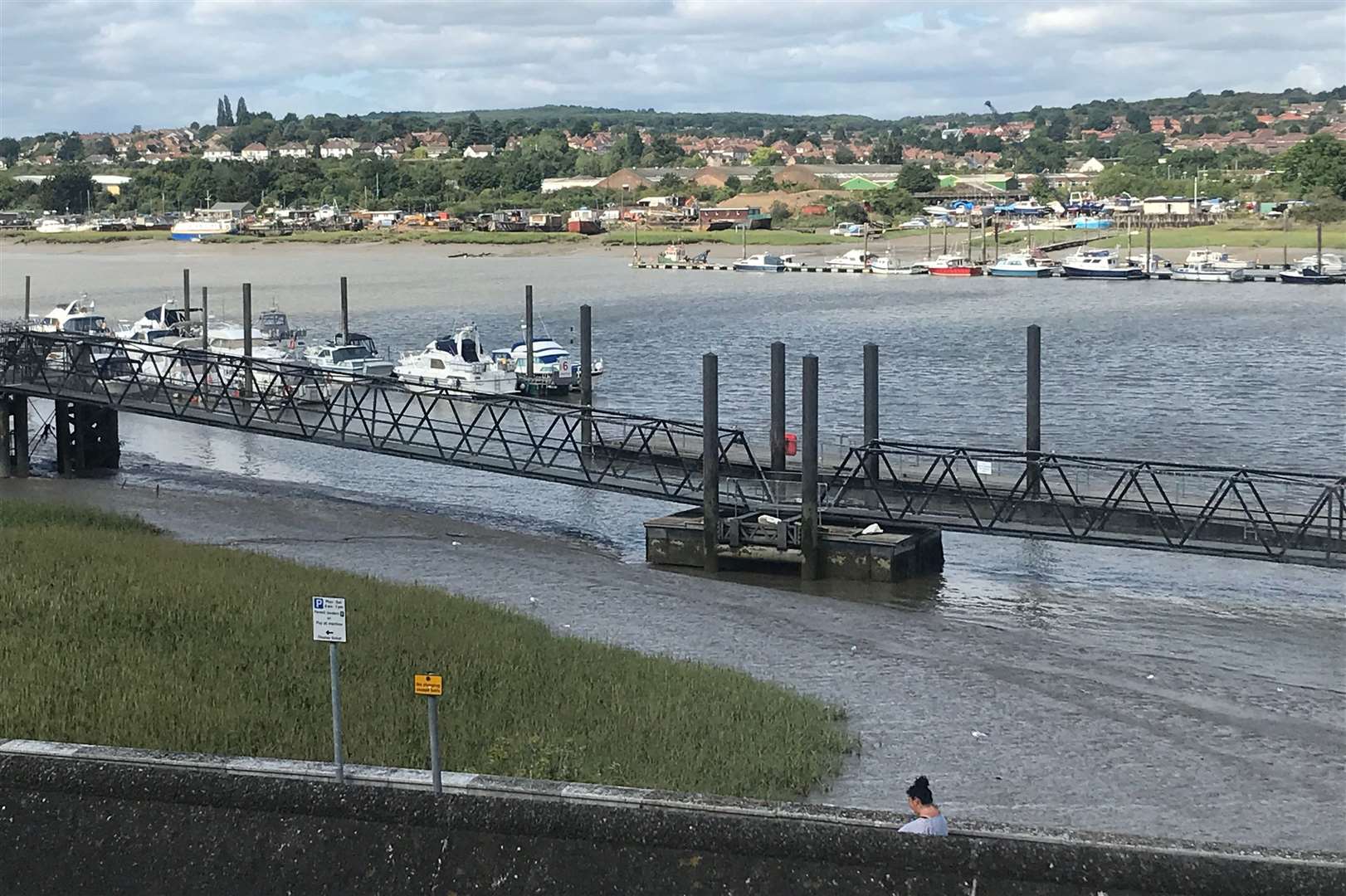 A view of the pier from the Esplanade taken from the castle grounds