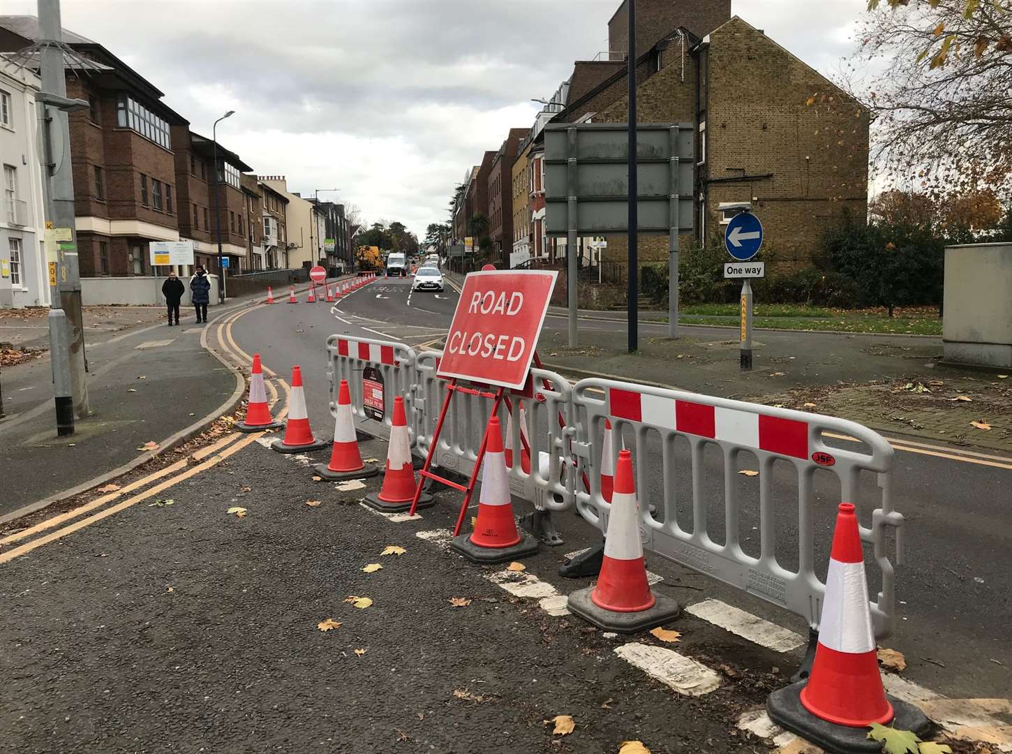 You can not enter Sittingbourne Road from Albion Place