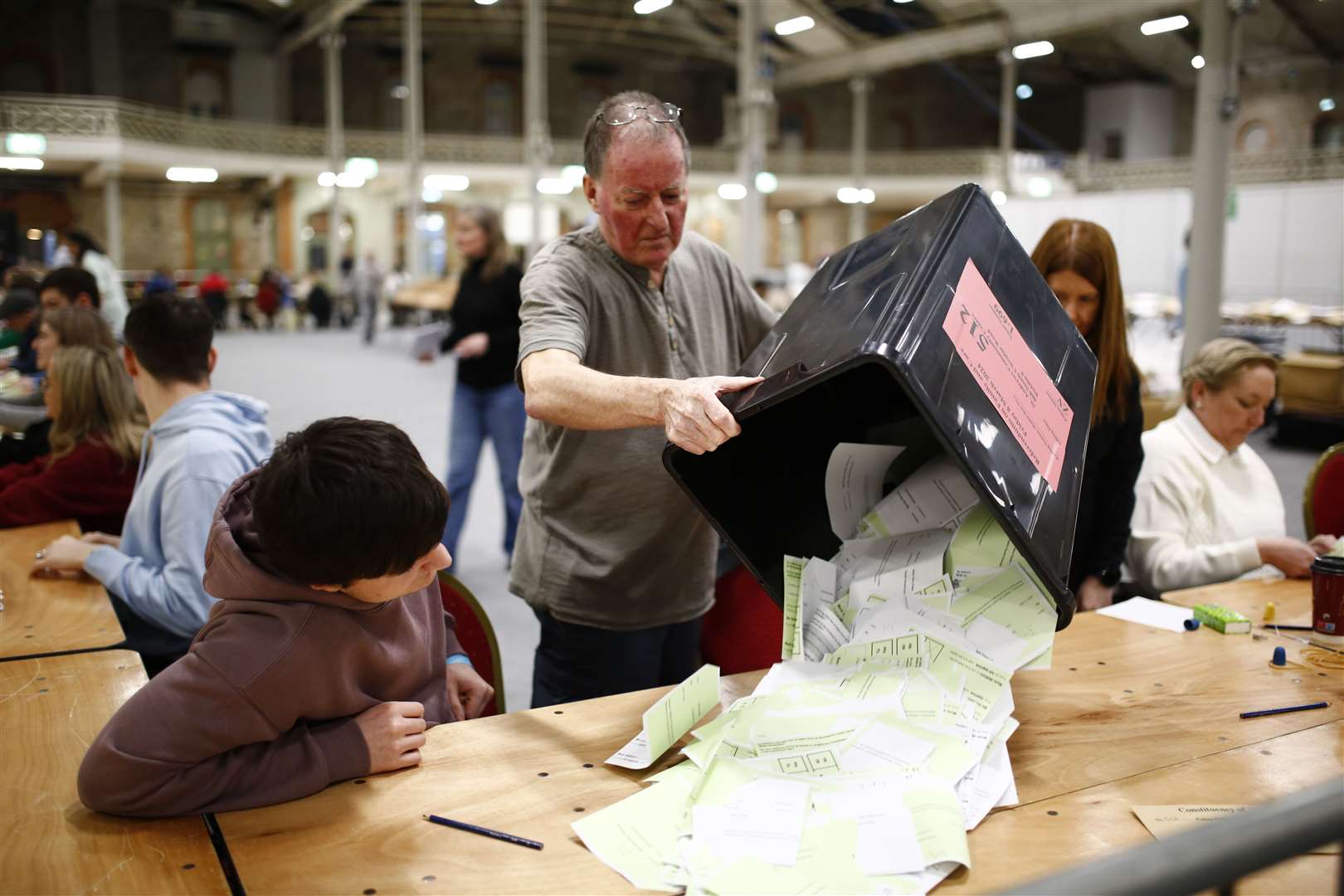 A ballot box during recent referenda in Ireland (Damien Storan/PA)