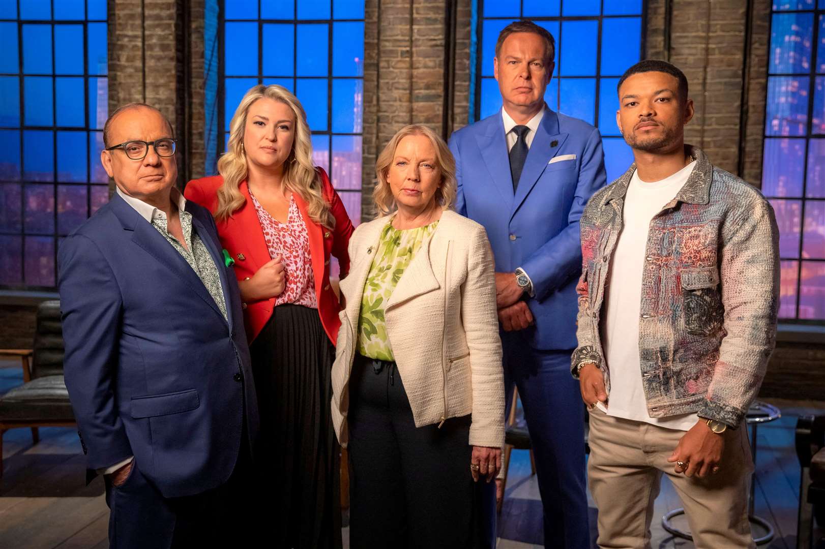 The dragons: Touker Suleyman, Sara Davies, Deborah Meaden, Peter Jones and Steven Bartlett. Picture: BBC Studios/Simon Pantling