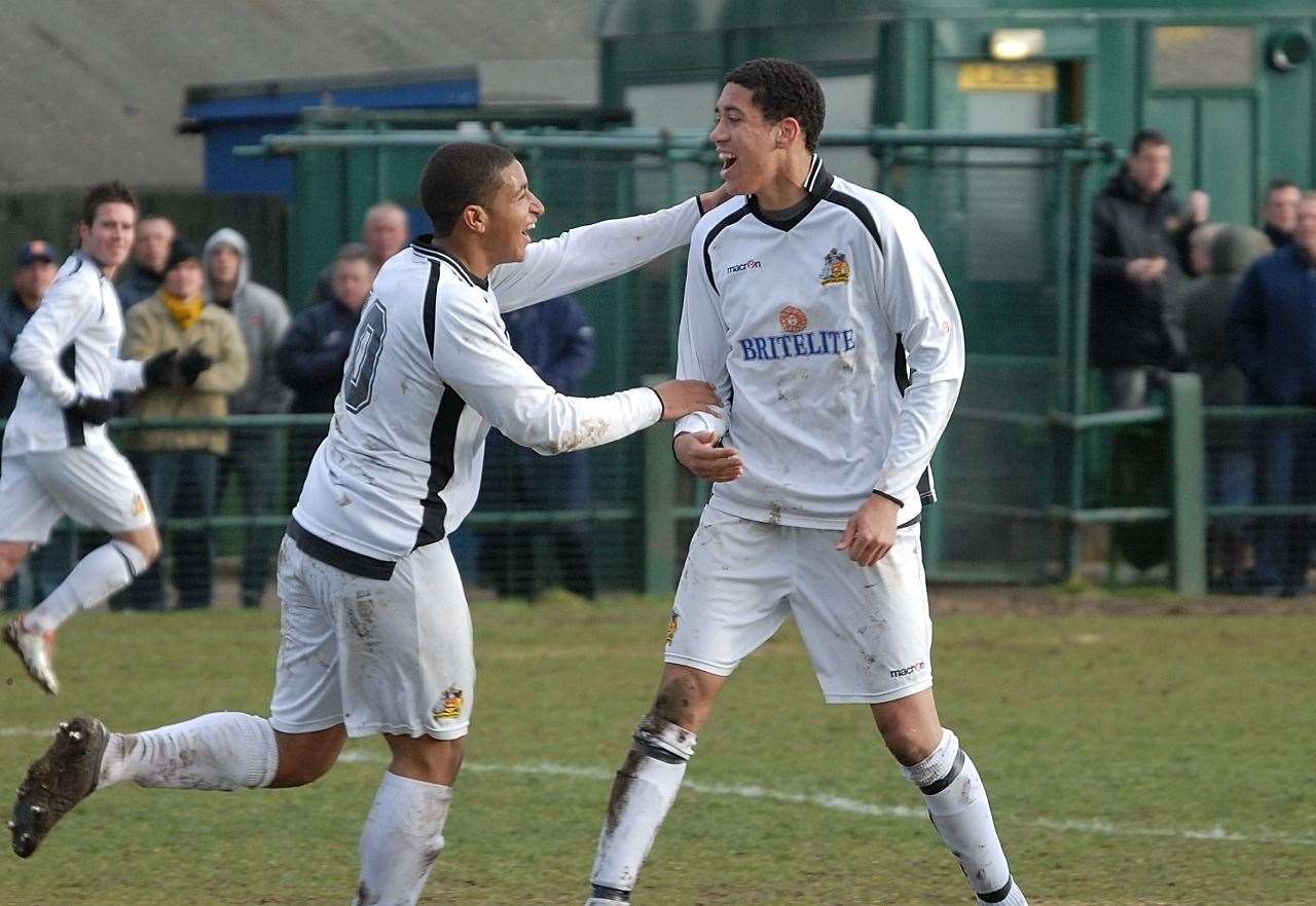 Chris Smalling in action for Maidstone Picture: Steve Terrell