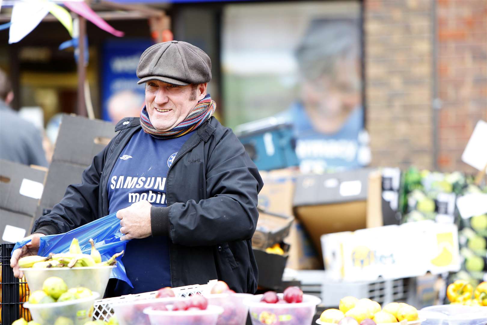 Plenty of stall holders still make up the market