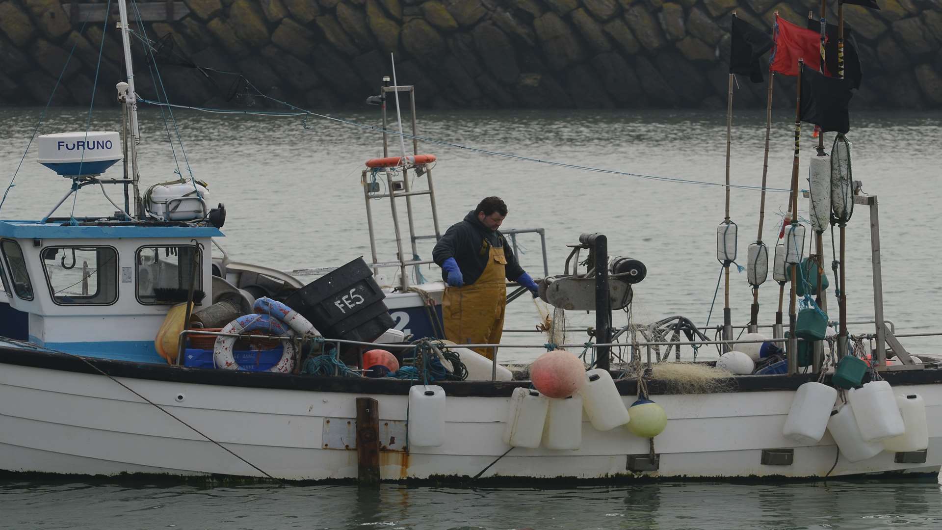 Trawlers in Folkestone harbour Picture: Gary Browne