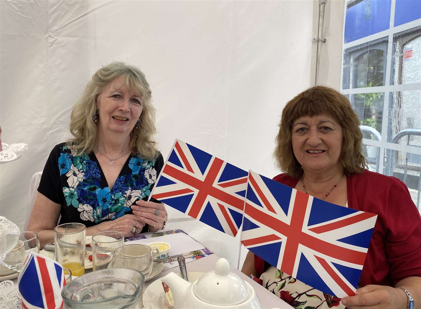 Friends Carol and Vivian, who both went to Maidstone Grammar School for Girls