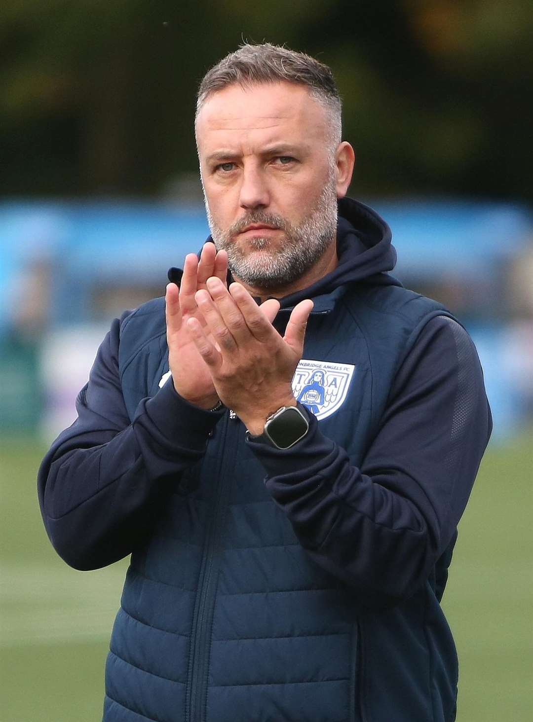 Tonbridge Angels manager Jay Saunders. Picture: David Couldridge