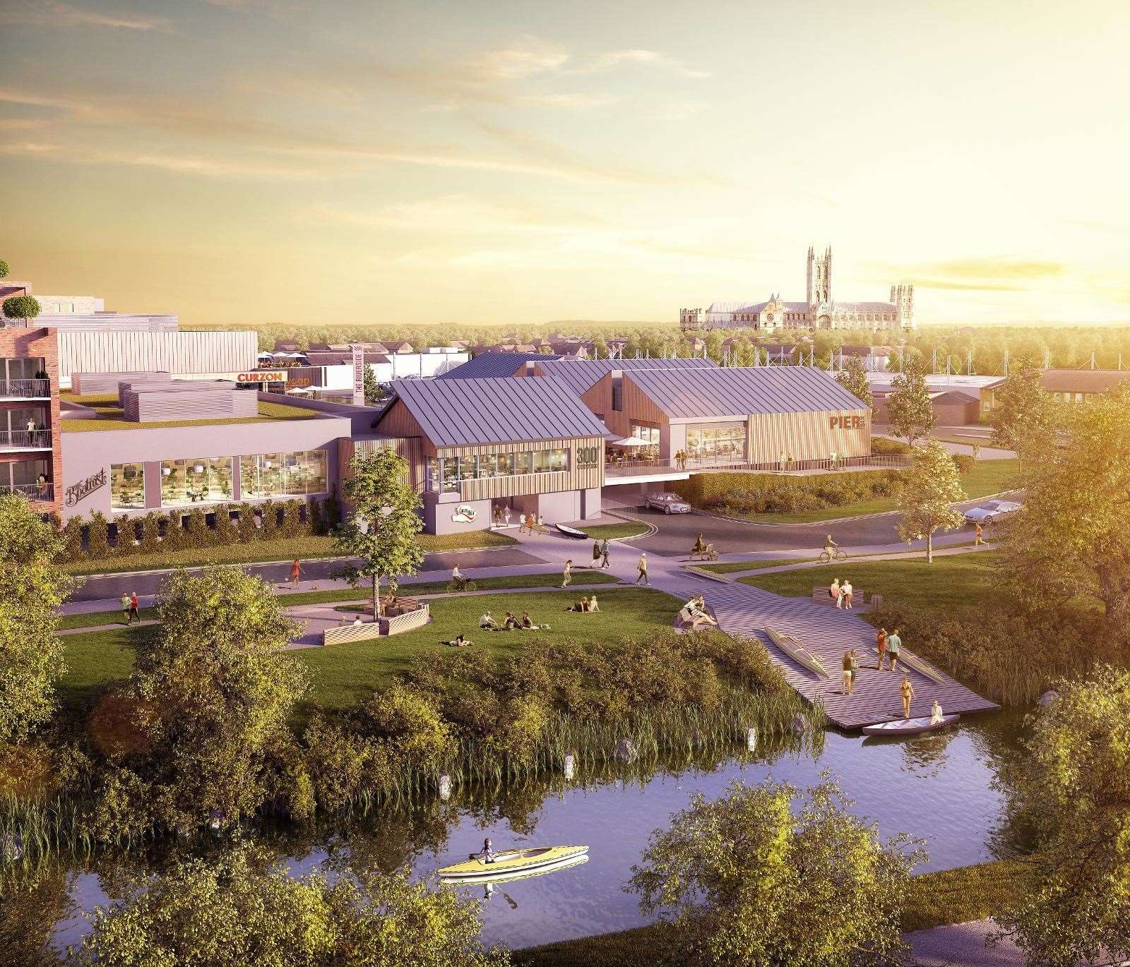 How the Riverside development is planned to look once complete