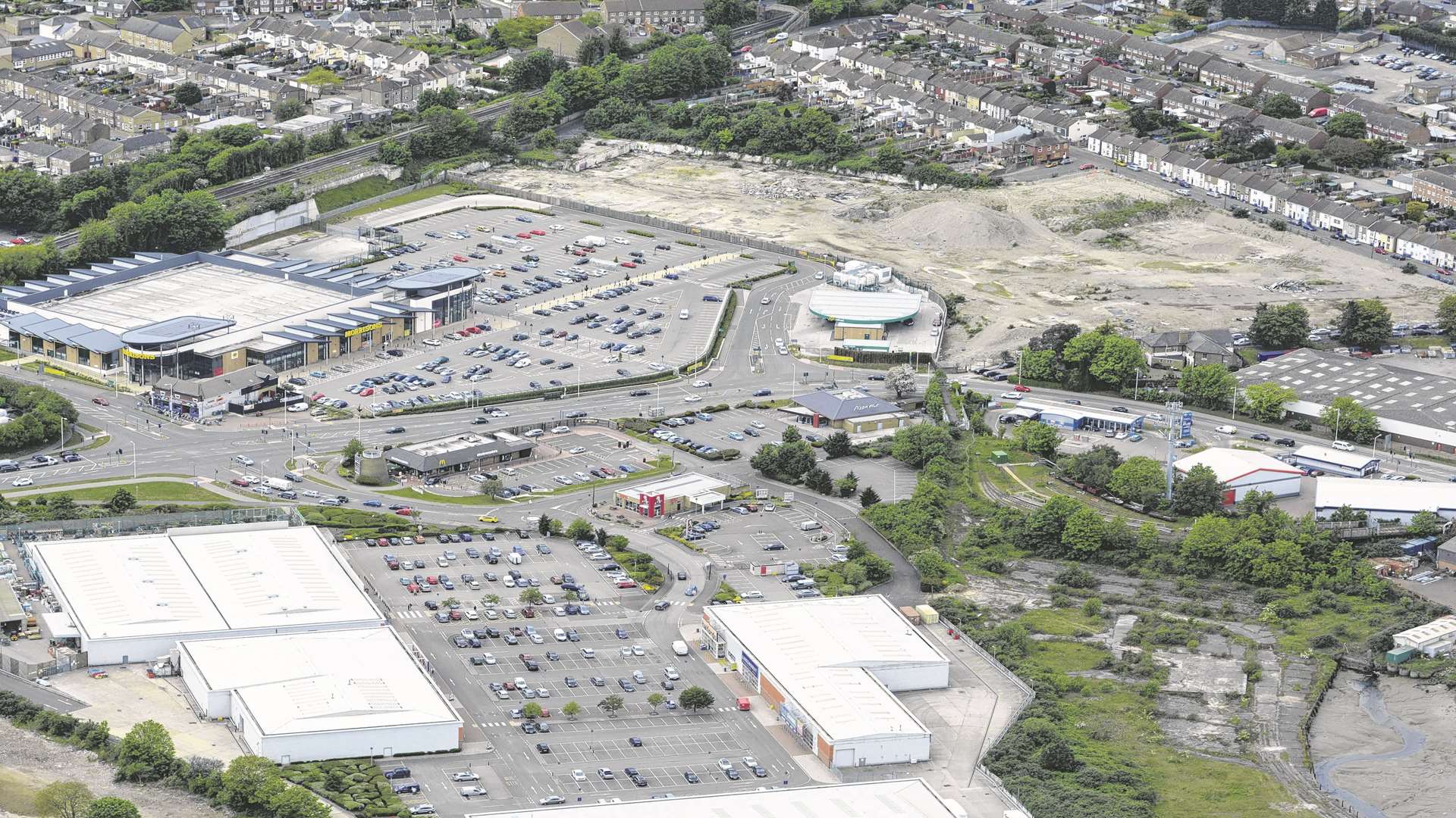 The empty land next to Morrisons. Picture: Simon Burchett