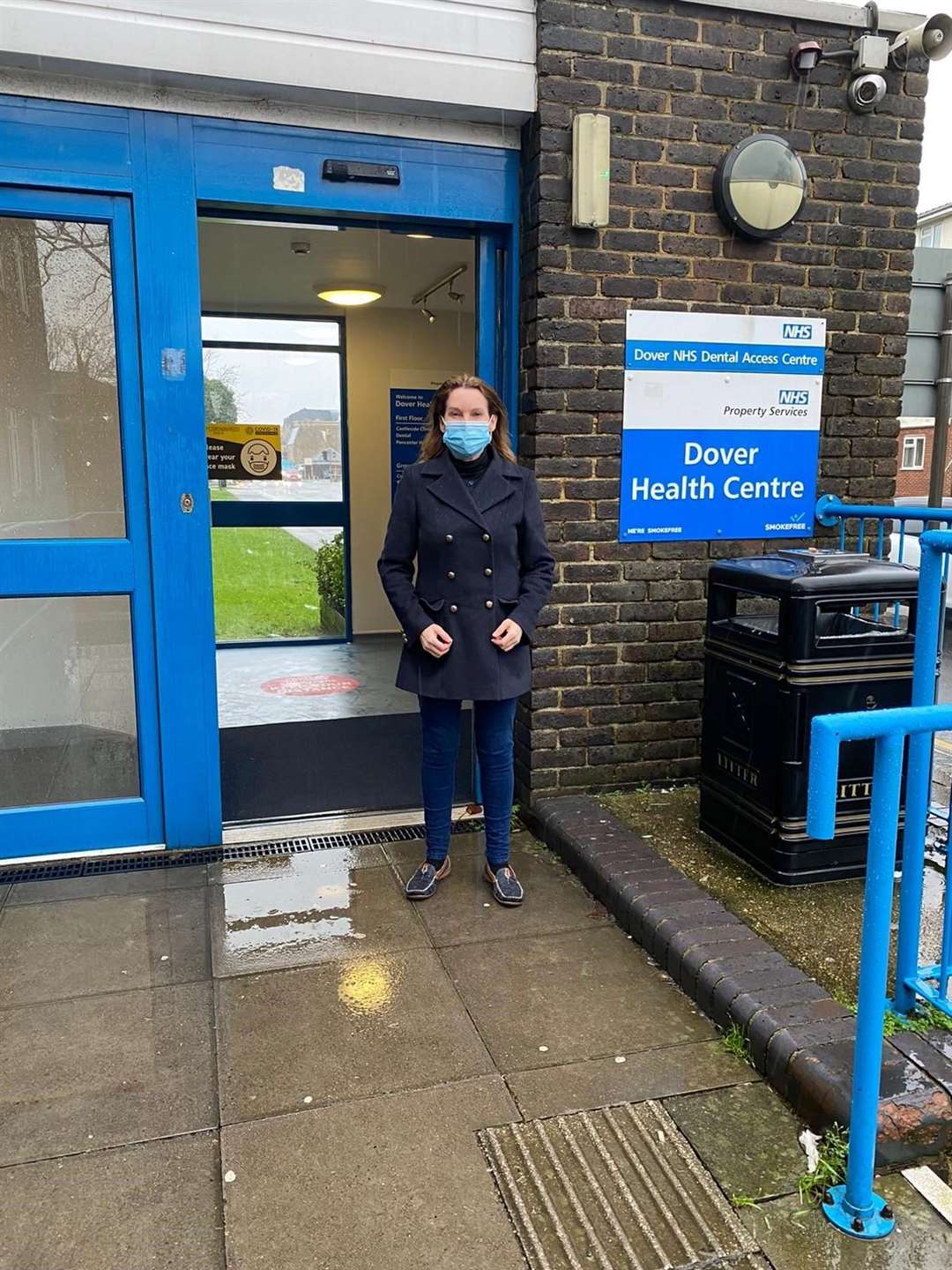 Natalie Elphicke at the Dover Health Centre where she says thousands of vaccines have arrived in the past week