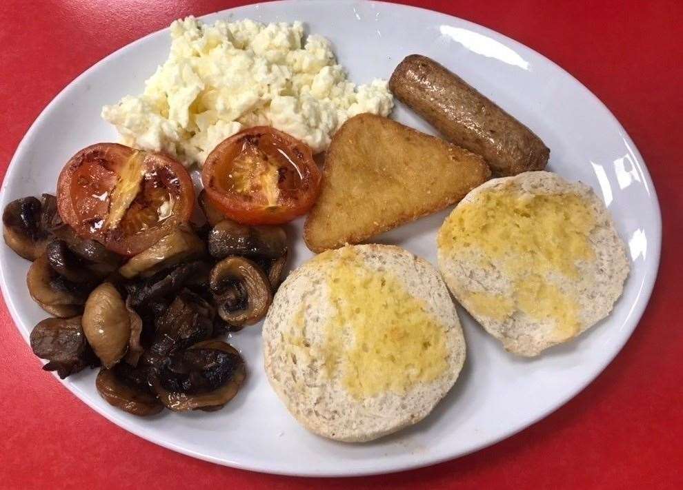 Marlene's Vegetarian Breakfast (minus beans)