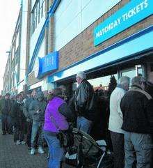 Gillingham fans at Priestfield