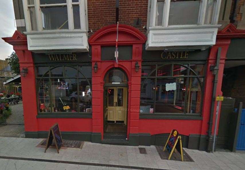 Charlie Atkin was seen taking cocaine outside the Walmer Castle pub in Deal