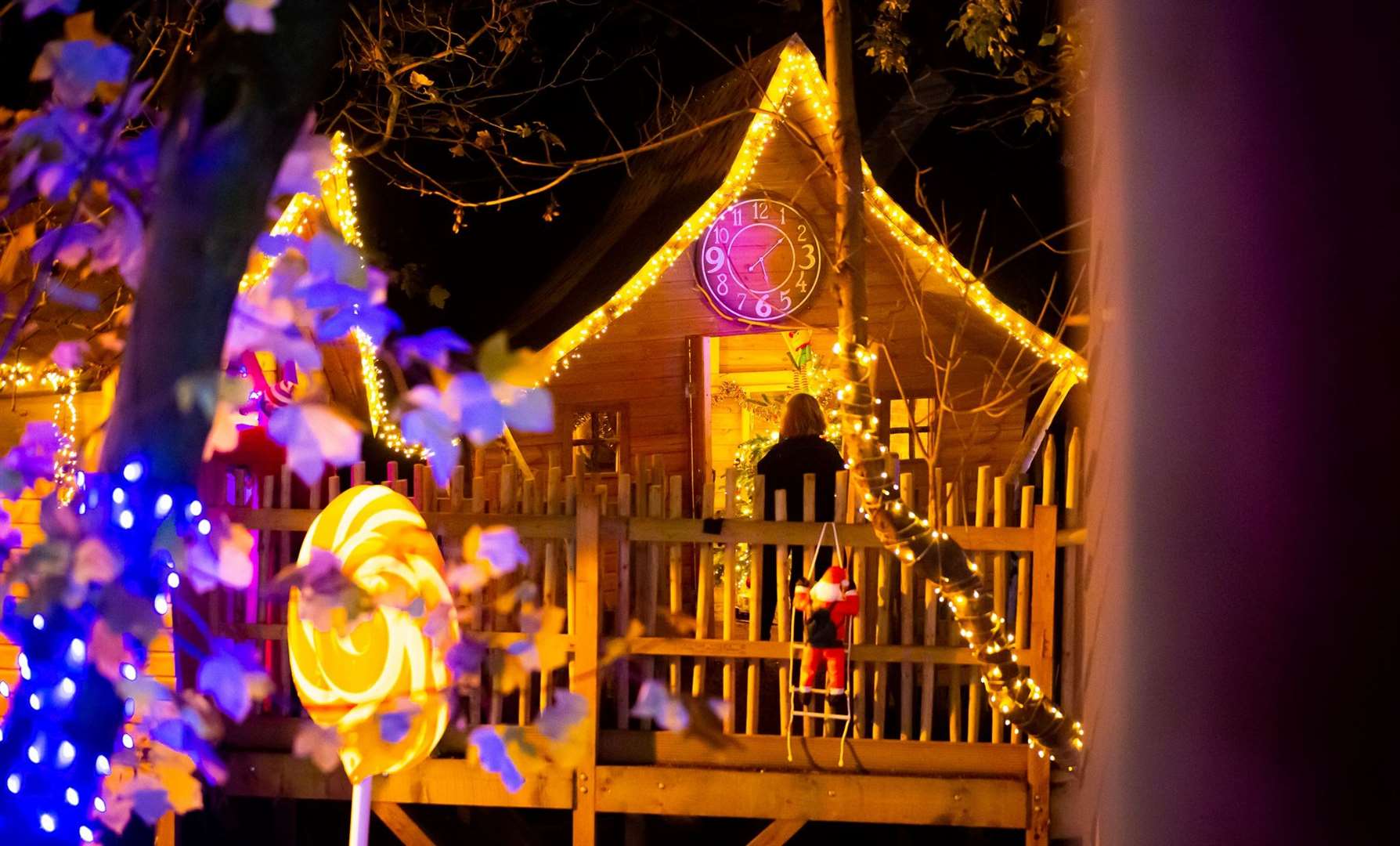 The attraction includes an outdoor trail and a chance to visit Santa’s workshop. Picture: Quex Adventure Farm Park