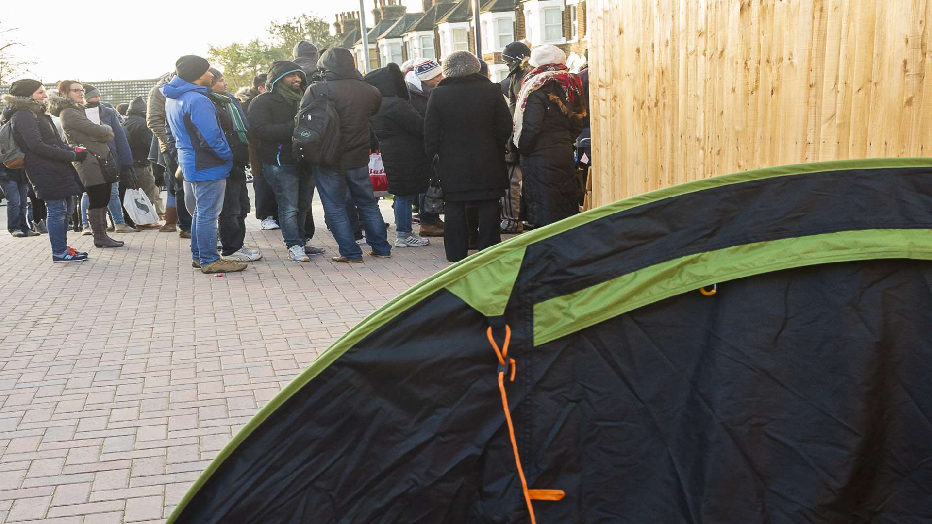 One person even brought a tent. Picture: Andy Payton