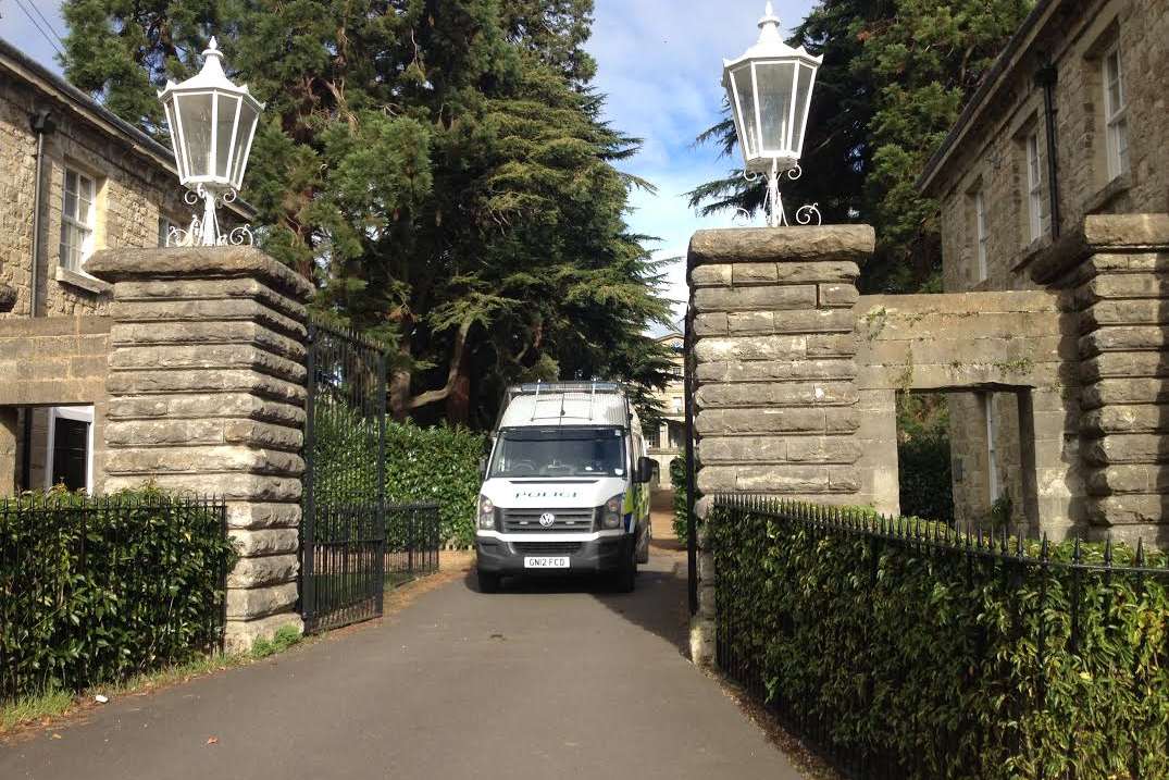 Police investigate the scene of a reported sexual assault in St Andrew's Park estate in Maidstone.