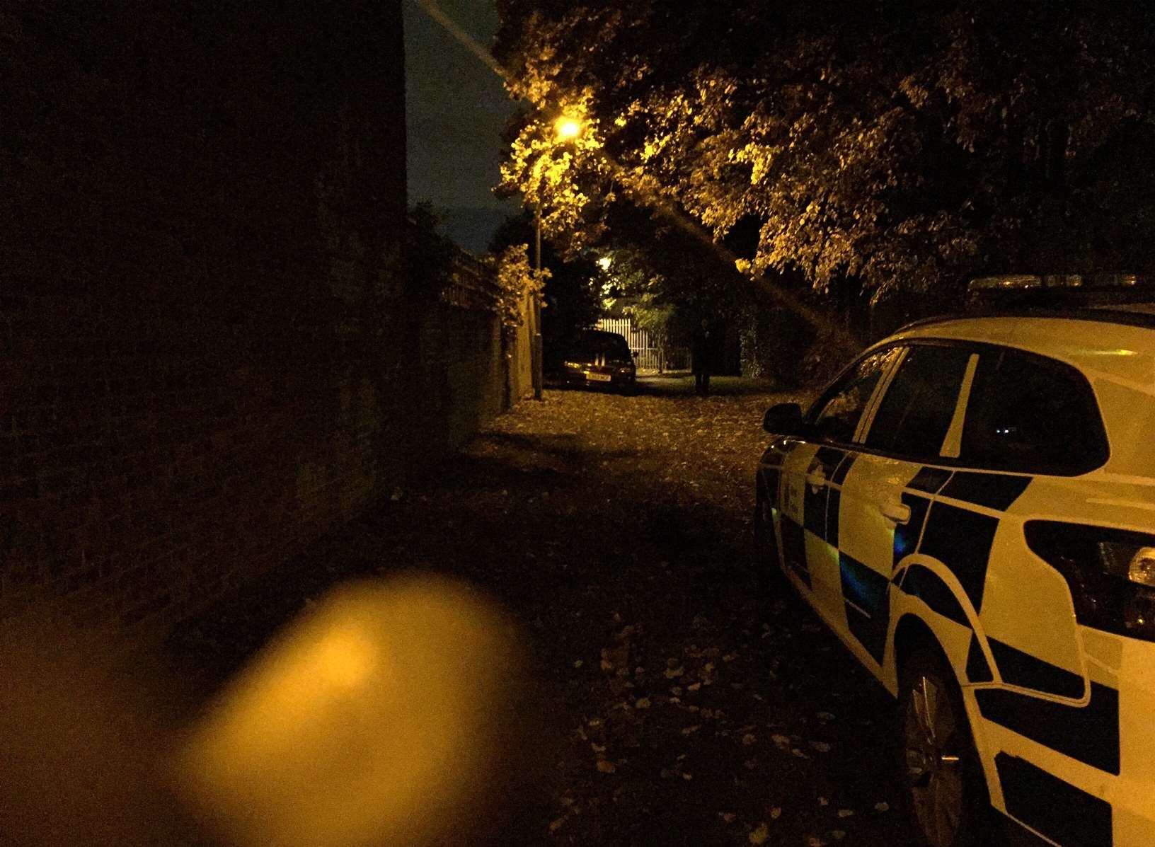 The car involved in the hit and run was dumped in an alleyway off London Road, Gravesend