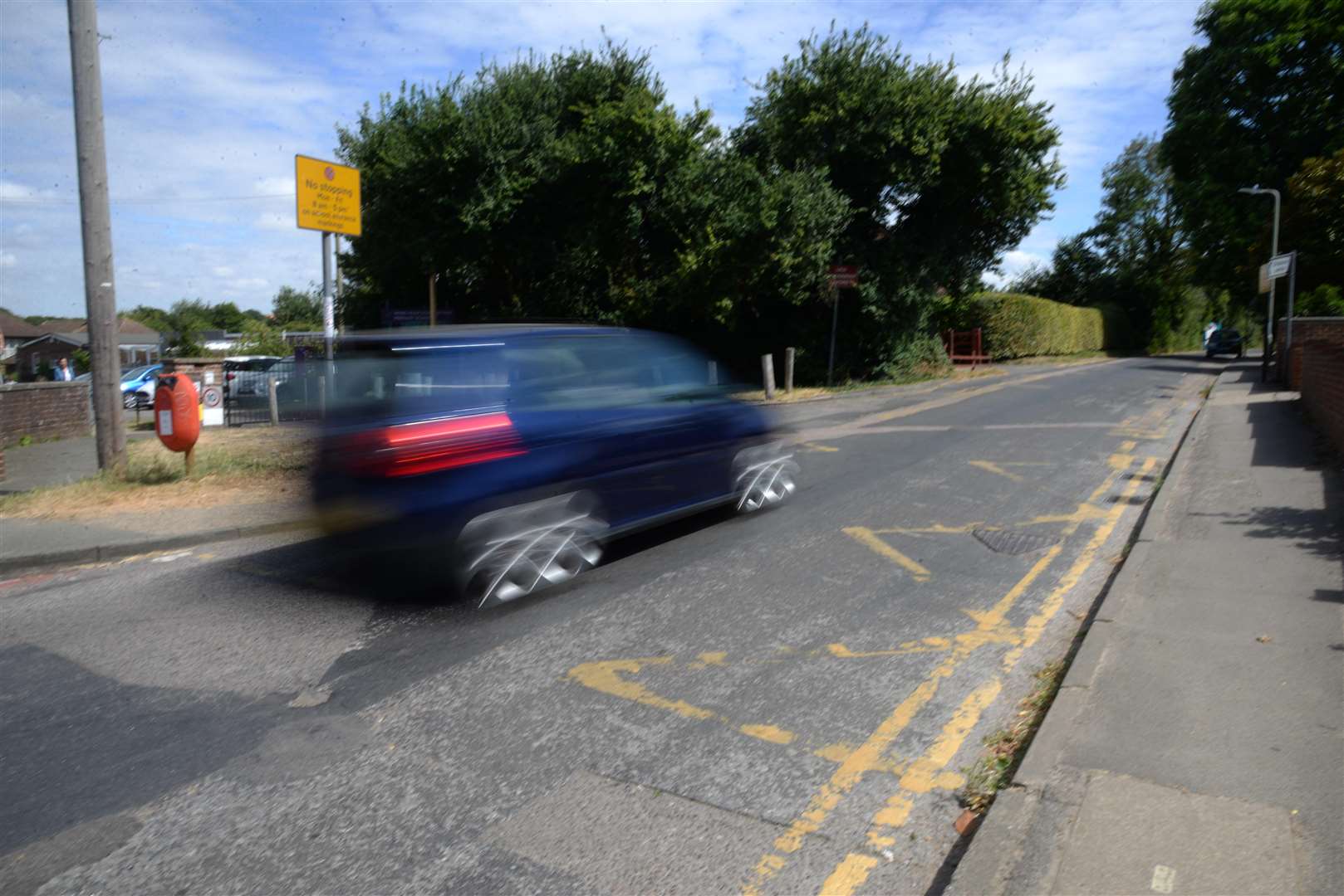 Hollow Lane outside Wincheap School. Picture: Chris Davey... (2986719)