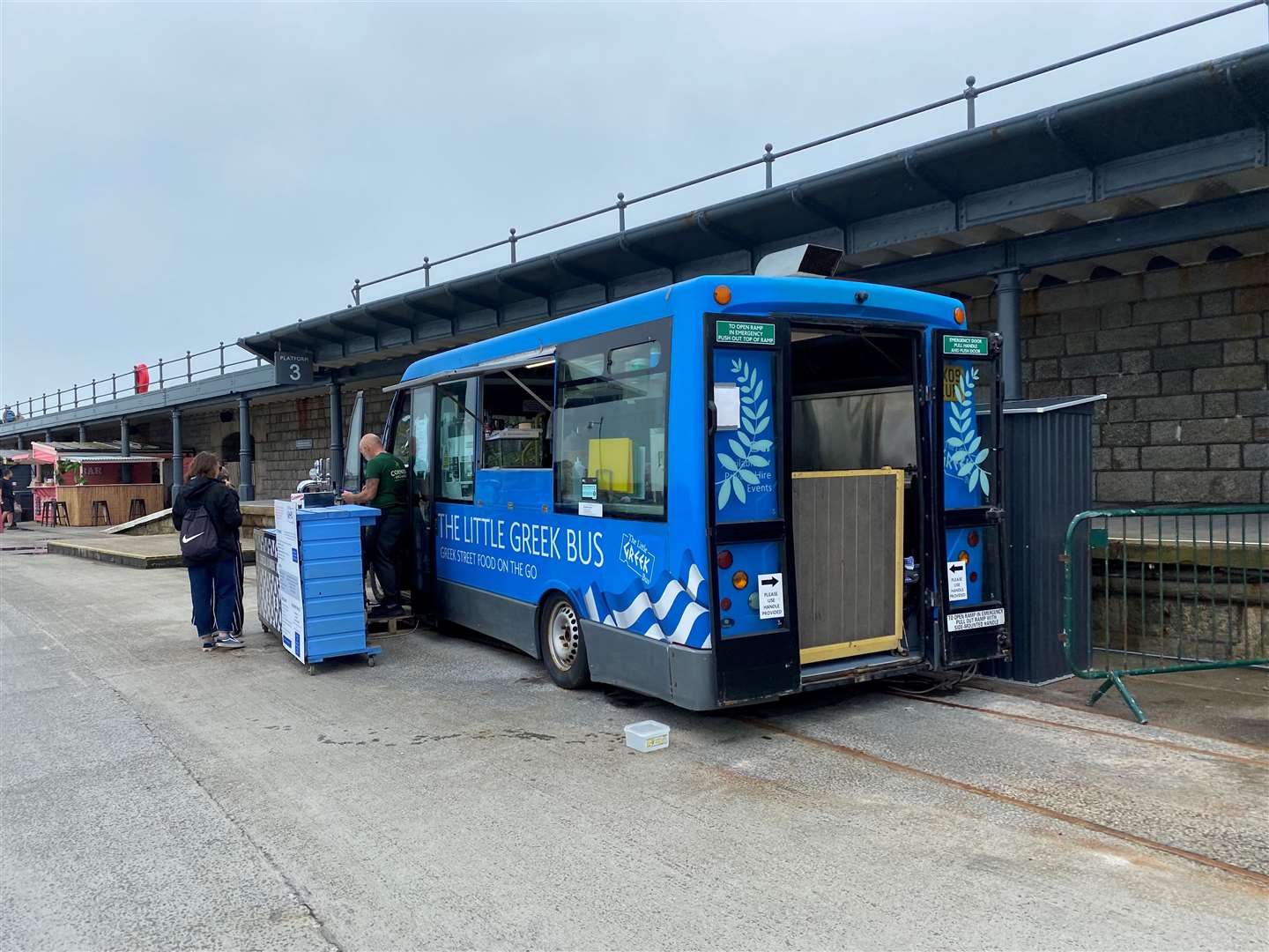 The Little Greek Bus replaced the larger one in October