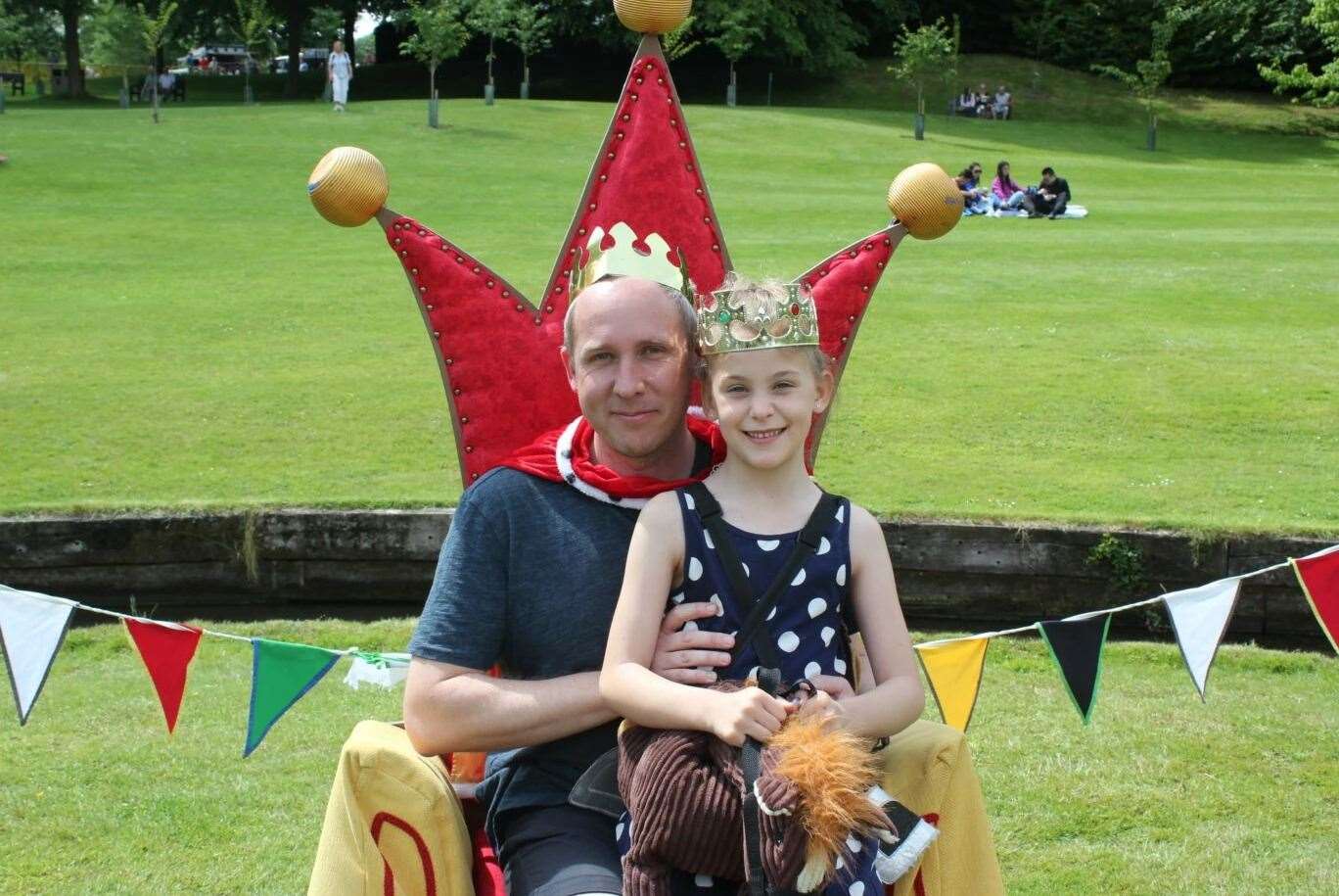 Compete in family lawn games such as giant Jenga and croquet. Picture: Leeds Castle