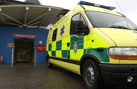 Outside the Emergency Care Centre at Maidstone Hospital. Picture: ANDY PAYTON