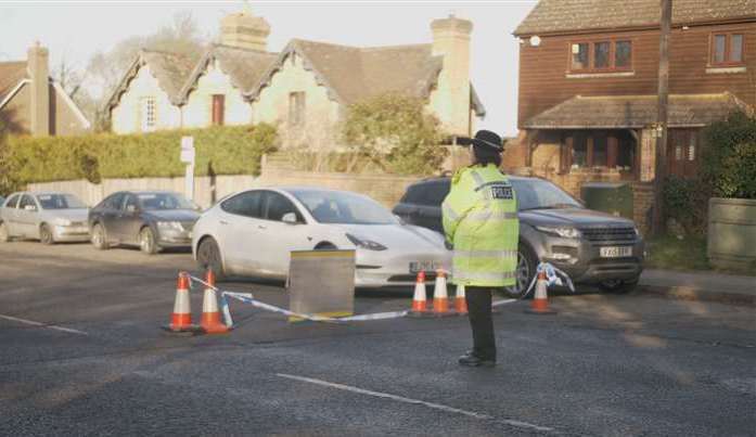 Hermitage Lane was shut in both directions