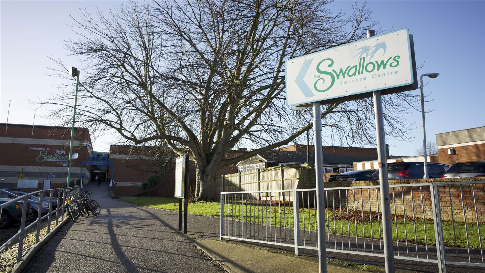 The man collapsed in the gym at The Swallows leisure centre in Sittingbourne