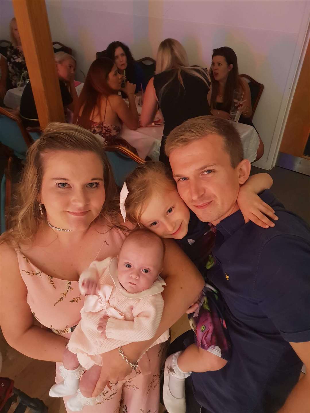 Parents Katrina Dean and Andrew McGown with Ella-Louise and baby Matilda (4234725)