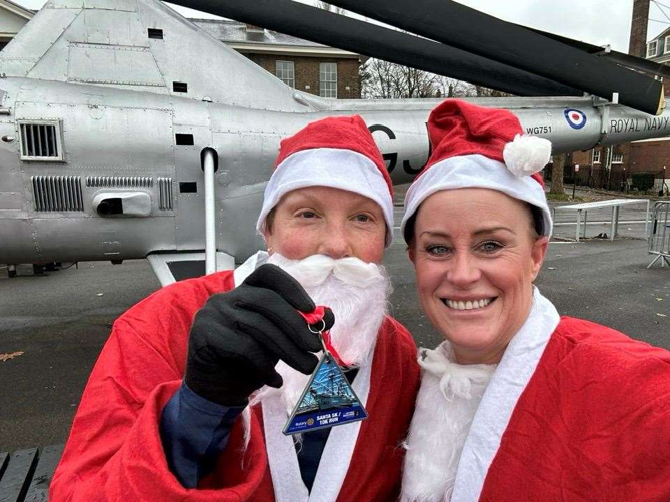 Everyone who took part received a special medal at the end of the run. Picture: Kelly Tolhurst Facebook